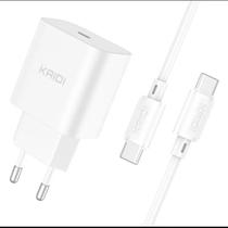 Carregador USB-C para USB-C 20W PD KD-108C Kaidi Carregador USB-C para USB-C 20W PD KD-108C Kaidi