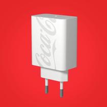 Carregador USB-C PD 20W Coca-Cola - Branco - LIC COCA-COLA