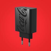 Carregador USB-C PD 20W Coca-Cola - Preto