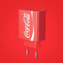 Carregador USB-C PD 20W Coca-Cola - Vermelho - LIC COCA-COLA