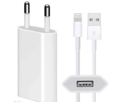 Carregador USB de 5W Compatível Iphone 7 + Cabo USB Lightning 1M