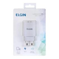 Carregador USB Elgin Para Tomada Bivolt 10W 2A