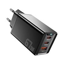 Carregador USB GAN 67W - Carga Rápida QC3.0, PD e PPS - Compatível com iPhone 15, 14, Macbook e Xiaomi