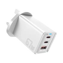 Carregador USB GAN 67W - Carga Rápida QC3.0, PD e PPS - Compatível com iPhone 15, 14, Macbook e Xiaomi