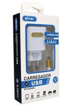 Carregador USB knup V8 2 porta USB KP IC002A