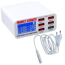 Carregador Usb Medidor De Corrente E Tensão Schematic 6 Usb