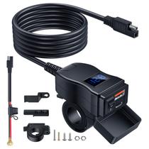 Carregador USB para motocicleta EXTRACTME Dual USB tipo C PD e QC3.0