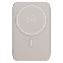 Carregador USB Portátil 10000mAh Branco, por Indução, PB10MAGOW, GEONAV GEONAV