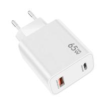 Carregador USB Rápido De 65W GaN Para iPhone 16 14 13 12 11 17 15 pro Max Samsung Xiaomi Huawei - QWQ