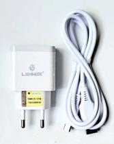 CARREGADOR USB RÁPIDO DE TOMADA PARA CELULAR 3.1A + CABO 1MT Lightning