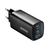 Carregador USB Tipo C GAN 65W - Carga Rápida para Macbook, Laptop, iPad, iPhone e Samsung S23 Ultra