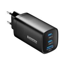 Carregador USB Tipo C GAN 65W - Carga Rápida para Macbook, Laptop, iPad, iPhone e Samsung S23 Ultra