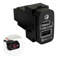 Carregador Usb Tipo C Para Mitsubishi L200 E Pajero Dakar Carregador Usb Tipo C Para Mitsubishi L200 E Pajero Dakar