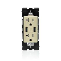 Carregador USB/Tomada Duplex Resistente a Violações Leviton Renu Carregador USB/Tomada Duplex Resistente a Violações Leviton Renu