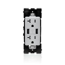 Carregador USB/Tomada Duplex Resistente a Violações Leviton Renu Carregador USB/Tomada Duplex Resistente a Violações Leviton Renu