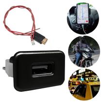 Carregador USB Veicular Tomada Plug Painel Charger Single Preto Carga Rápida Celular 12V Ideal Para Taxi Uber GPS Carregador USB Veicular Tomada Plug Painel Charger Single Preto Carga Rápida Celular 12V Ideal Para Taxi Uber GPS