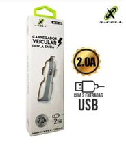 Carregador Veicular 2 USB Xcell XC-KT-12 - X-Cell