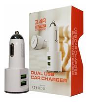 Carregador Veícular 2Portas Usb Ultra 3.4 Carga Rapida Kd303