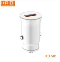 Carregador Veicular 3.0A 18W USB Kaidi KD501 Carregador Veicular 3.0A 18W USB Kaidi KD501