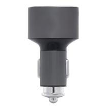 Carregador Veicular 3 Portas USB Carregamento Rápido Preto