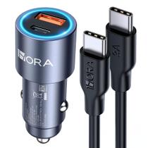 Carregador Veicular Carro 1Hora 3A + Cabo Usb