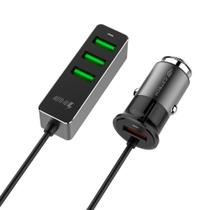 Carregador Veicular com 4 USB Quick Charge 3.0 UCV-Q430BK C3Tech