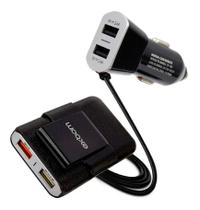 Carregador Veicular com Extensor e 4 Conexões USB Exbom Ca4U-Ex48A10 Carregador Veicular com Extensor e 4 Conexões USB Exbom Ca4U-Ex48A10