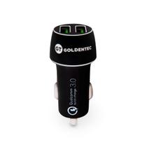 Carregador Veicular Energy com 2 portas USB e Qualcomm Quick charge 3.0 Goldentec