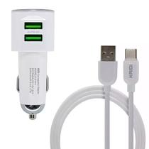 Carregador Veicular Entrada USB Dupla Tipo - C Carga Rápida Carregador Veicular Entrada USB Dupla Tipo - C Carga Rápida