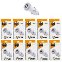 Carregador Veicular Flex no Atacado - Caixa Fechada 10 Unidades - Gshield Carregador Veicular Flex no Atacado - Caixa Fechada 10 Unidades - Gshield