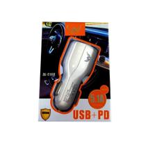 Carregador Veicular Ltomax Usb+Pd 5,1A Novo 25W Novo