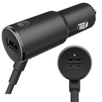 Carregador Veicular Motorola Turbo Power 25W Dual Port e Cabo Micro USB