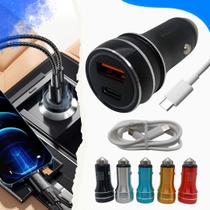 Carregador Veicular P Celular Fonte 2 Usb automotivo