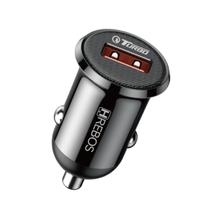 Carregador Veicular Para Celular Notebook HRebos Turbo 18W Android IOS Compativel Entrada USB Preto Carregador Veicular Para Celular Notebook HRebos Turbo 18W Android IOS Compativel Entrada USB Preto