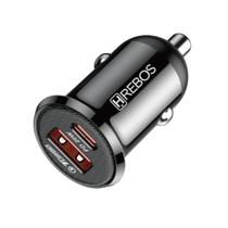 Carregador Veicular Para Celular Notebook Turbo 20W Android IOS Compativel USB Duplo Preto Carregador Veicular Para Celular Notebook Turbo 20W Android IOS Compativel USB Duplo Preto