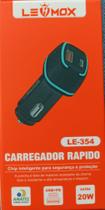 Carregador Veícular rápido 20W USB/TipoC Lehmox - LEHMOX