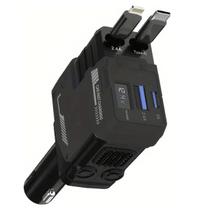 Carregador Veicular Retratil Turbo Carro Caminhao Carreta Tela Inteligente Carga Rapida Celular Tablet Smartphone