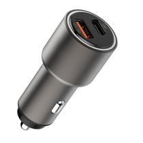 Carregador Veicular Super Turbo 67,5W Carregamento Ultra Rápido USBC Power Delivery USB QC 3.0 Compatível e Seguro Preto ANATEL