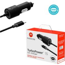 Carregador Veicular TURBO 15W Moto G9 Power e G9 Plus USB-C - MOAC004I