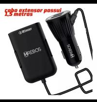 Carregador veicular turbo 18w 4 saidas HREBOS - HS-392