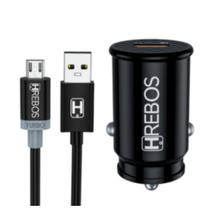 Carregador Veicular Turbo 18w Micro usb Hs308v Compatível com Samsung J5 J5 Prime J5 Pro