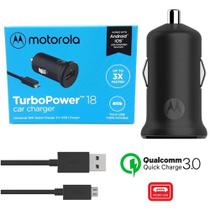 Carregador Veicular Turbo 18W Moto X Force, X Play e X Style - MOSJV100I