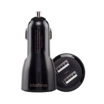 Carregador Veicular Universal USB 2 Portas Intelbras ECV 2 Fast tomada 12V automóvel