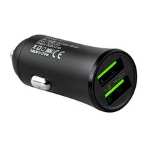 Carregador Veicular Yookie PC1 - 2X USB - com Cabo USB Lightning - 2.4A - Preto