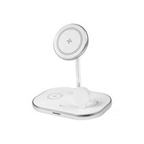 Carregador Wireless Copo 4Life Flmwc32 3 En 1 Branco