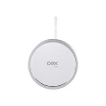 Carregador Wireless Para Smartphone 15W OEX CW101 Branco Carregador Wireless Para Smartphone 15W OEX CW101 Branco