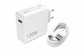 Carregador Xiaomi 120W Turbo Charge + Cabo USB-C (Tipo C)