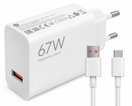 Carregador Xiaomi 67W Charging Combo USBA Carregamento Ultrarrápido Bivolt ORIGINAL