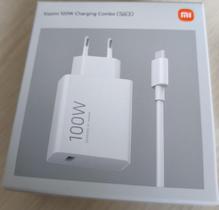 Carregador Xiaomi ORIGINAL 100W Charging Combo MDY19ER Tipo A 100W Cabo USB C 1 Metro, Bivolt 110V, 220V,