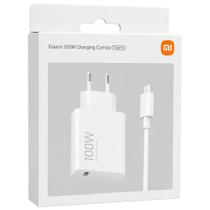 Carregador Xiaomi Original MDY19ER USB 100W Cabo USB C USB Bivolt 110V, 220V, Branco Carregador Xiaomi Original MDY19ER USB 100W Cabo USB C USB Bivolt 110V, 220V, Branco